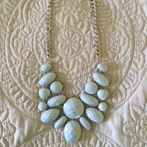 Light blue chunky necklace
